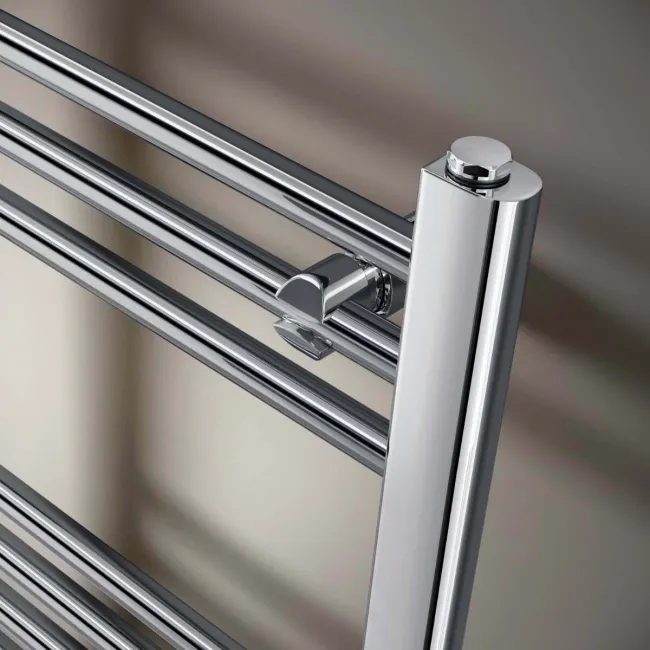 Barcelona Chrome Straight Heated Towel Rail 800x400mm