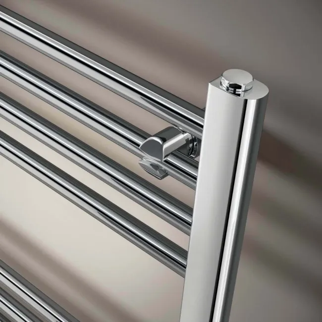 Barcelona Chrome Straight Heated Towel Rail 1200x400mm