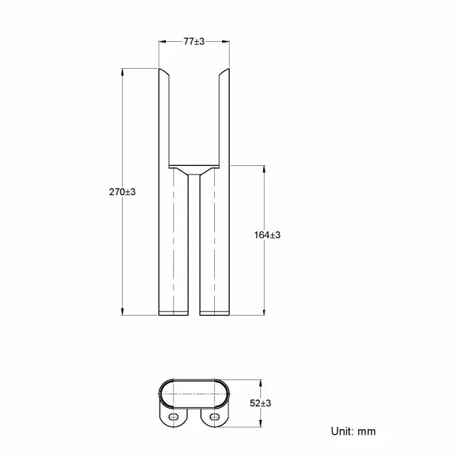 Anthracite Traditional 2 Column Radiator Feet