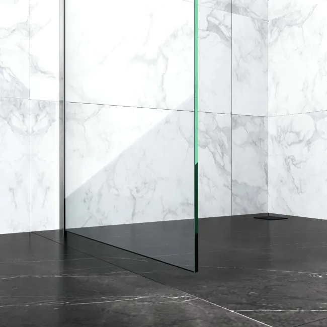 Copenhagen Easy Clean 8mm Wet Room Shower Glass Panel 900mm