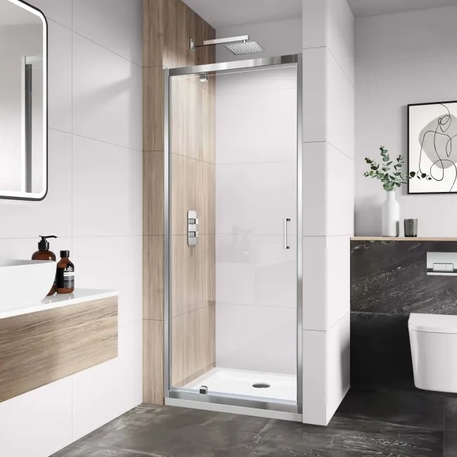 London 6mm Pivot Shower Door 900mm