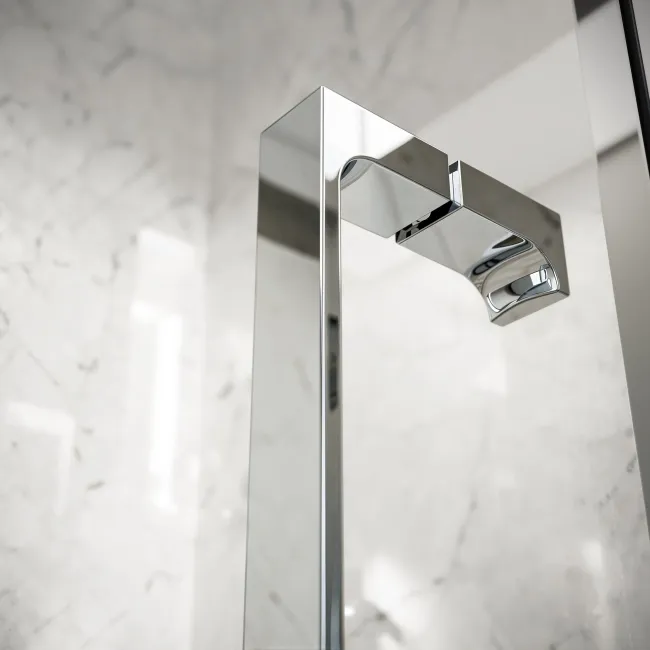 Cologne Stainless Steel Easy Clean 8mm Hinged Shower Door 1000mm