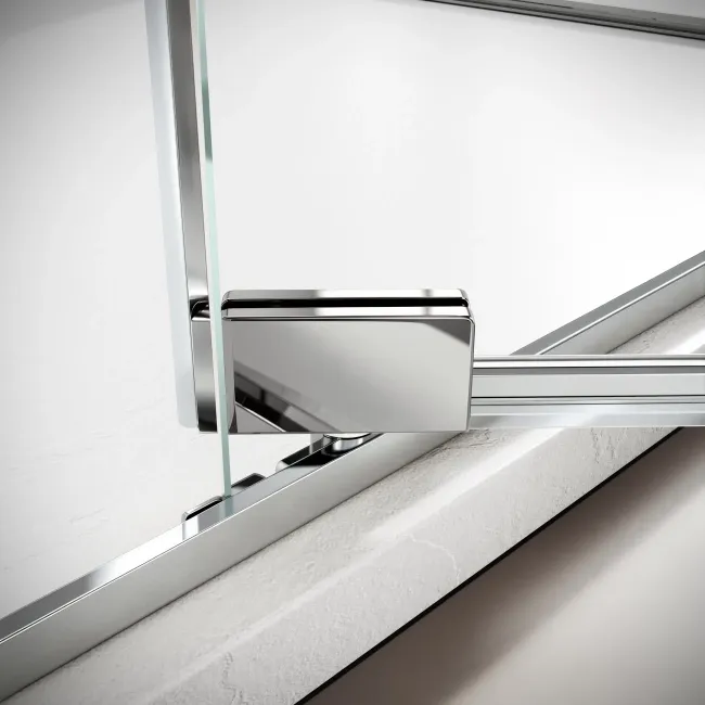 Cologne Stainless Steel Easy Clean 8mm Hinged Shower Door 1100mm