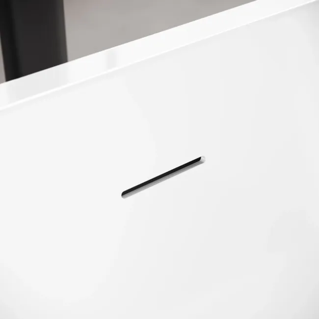 Barnet 1700mm Fluted Back To Wall Bath