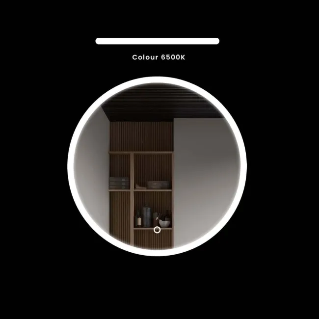Emielia Battery Powered Illuminated LED Mirror Cabinet 600x1000mm