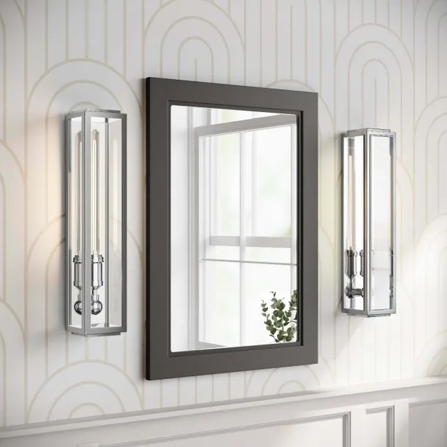 Graphite Grey Bathroom Mirror 700x500mm