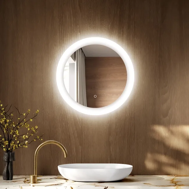 Joyce Round Illuminated LED Mirror 600mm