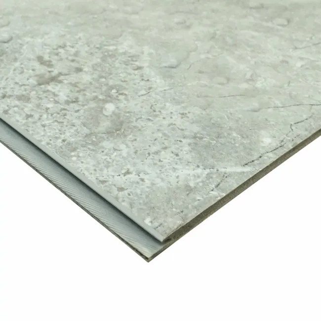 Trepanel Aqua Luxe® Grey Textured Natural Stone Effect Matt SPC Wall Panel 4 Pack (Covers 2.80 SQM)