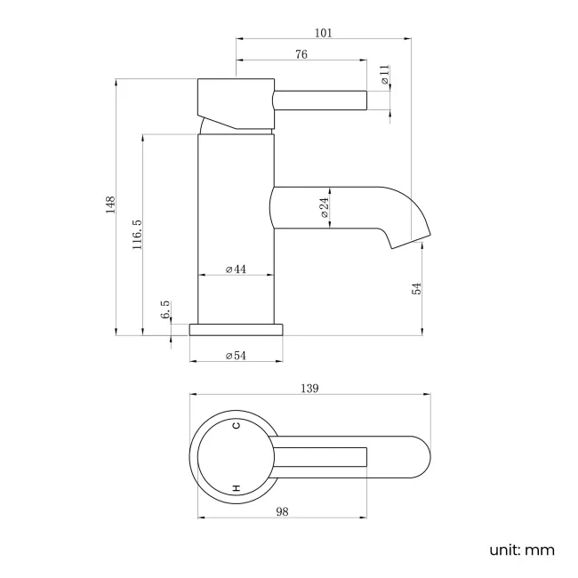 Trent Gunmetal Grey Basin & Bath Mixer Tap Set