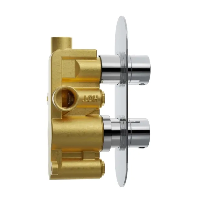 Ballina Premium Chrome Round Thermostatic Shower Set - 200mm Head