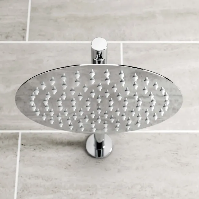Ballina Premium Chrome Round Thermostatic Shower Set - 200mm Head & Slider Hand Shower