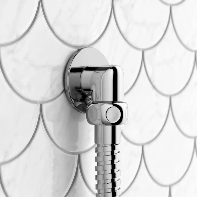 Shannon Premium Traditional Thermostatic Set - 200mm Head, Slider Shower & Bath Filler Waste