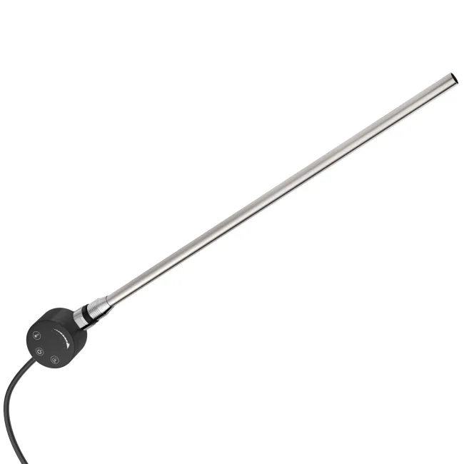 Naples Electric Premium Matt Black Straight Heated Towel Rail 1600x450mm
