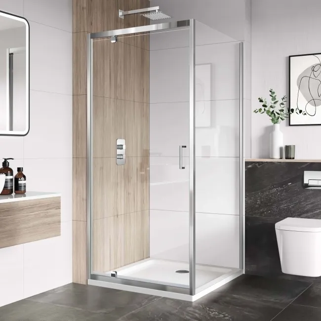 London 6mm Pivot Shower Enclosure 800x800mm