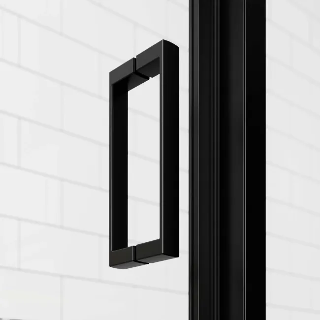 London Matt Black 6mm Bifold Shower Enclosure 700x700mm