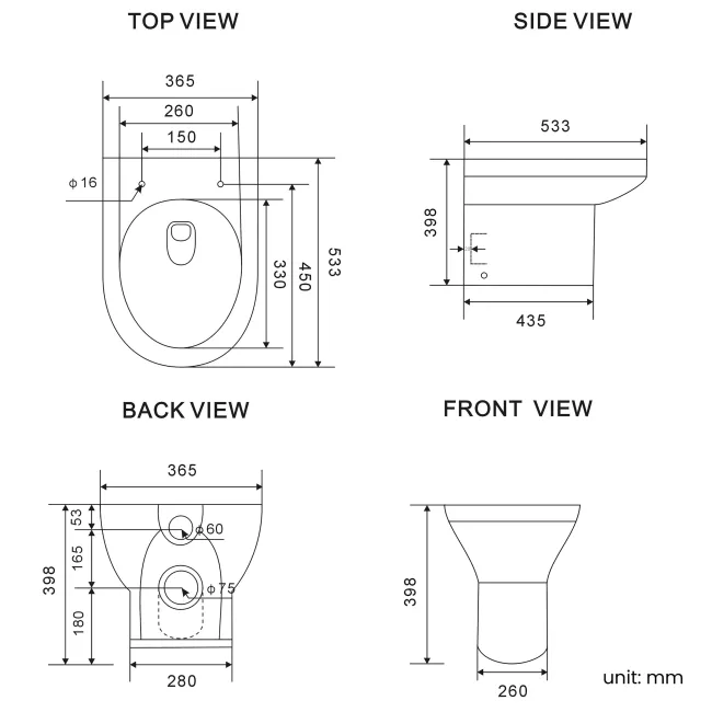 Trent Stone Grey Combination Basin Drawer and Miami Toilet 1300mm
