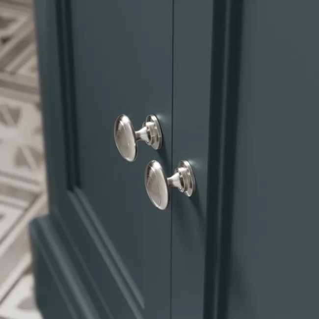Lucia Inky Blue Cabinet with Oak Effect Top 840mm - Excludes Counter Top Basin