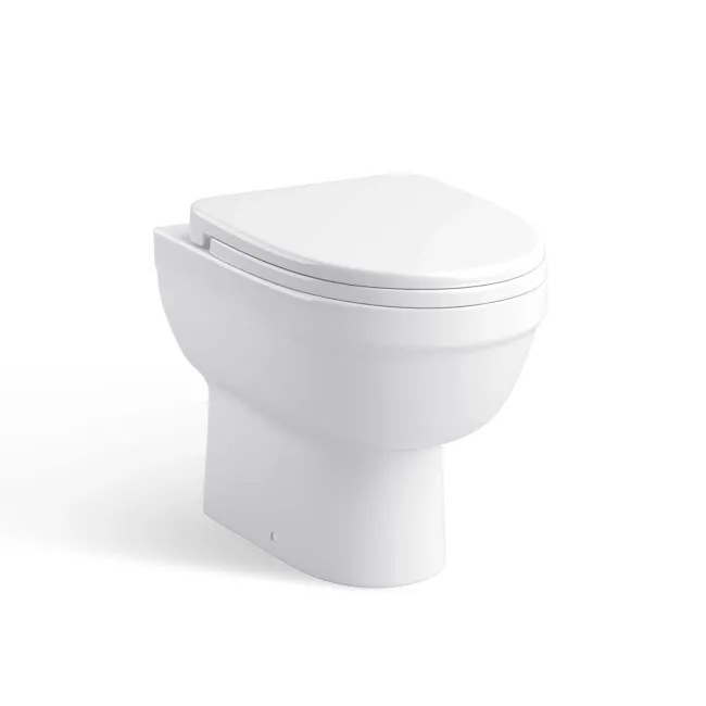 Quartz Stone Grey Combination Vanity Basin and Seattle Toilet 1150mm - Black Accents