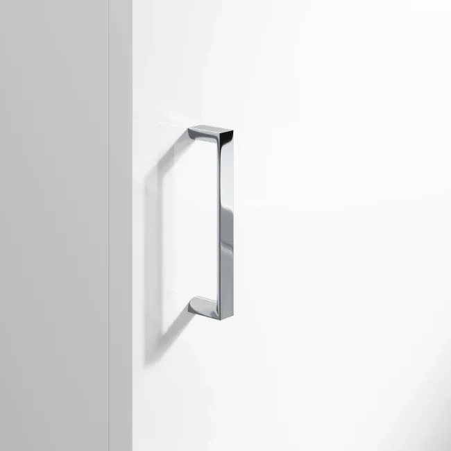 Quartz Gloss White Basin Vanity and Back To Wall Toilet Unit 950mm - Excludes Toilet