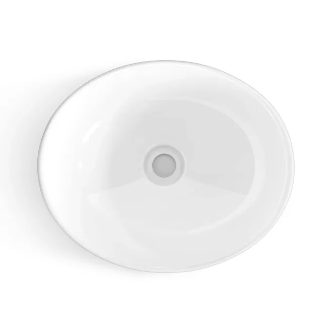 Milos Fog Grey Vanity with Oval Basin 600mm - Traditional Handles