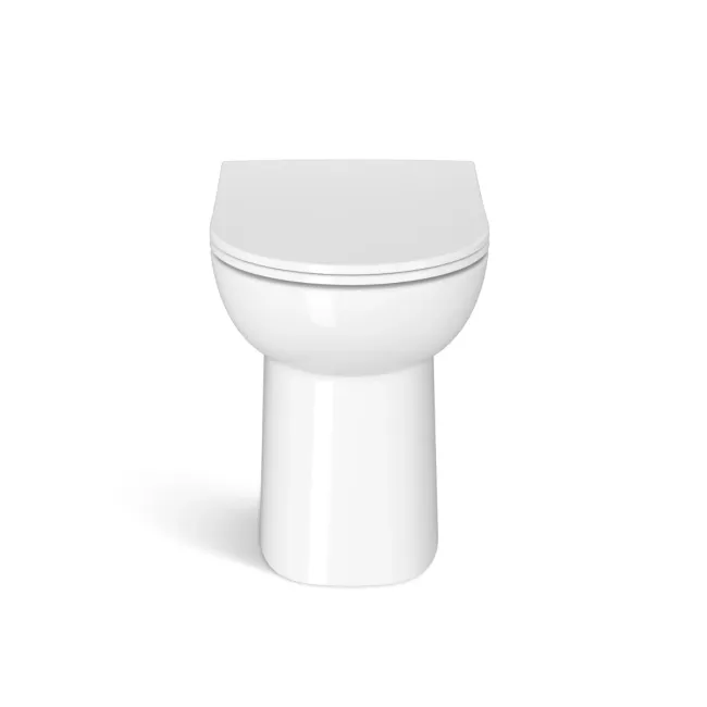 Avon Gloss White Combination Vanity Basin and Aruba Toilet 1300mm - Black Accents