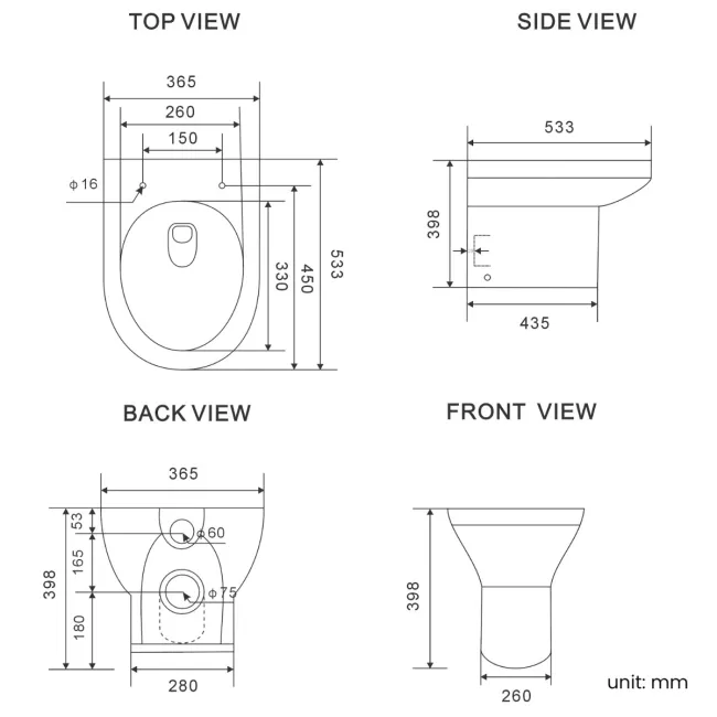 Avon Gloss White Combination Vanity Basin and Miami Toilet 1300mm - Black Accents