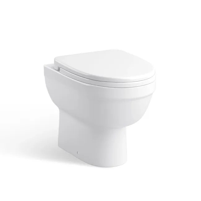 Monaco Chalk White Combination Vanity Basin and Seattle Toilet 1200mm - Brushed Brass Accents