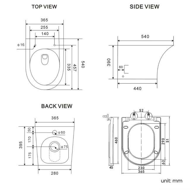 Harper Stone Grey Combination Vanity Basin and Tucson Toilet 1200mm - Brushed Brass Accents - Left Handed