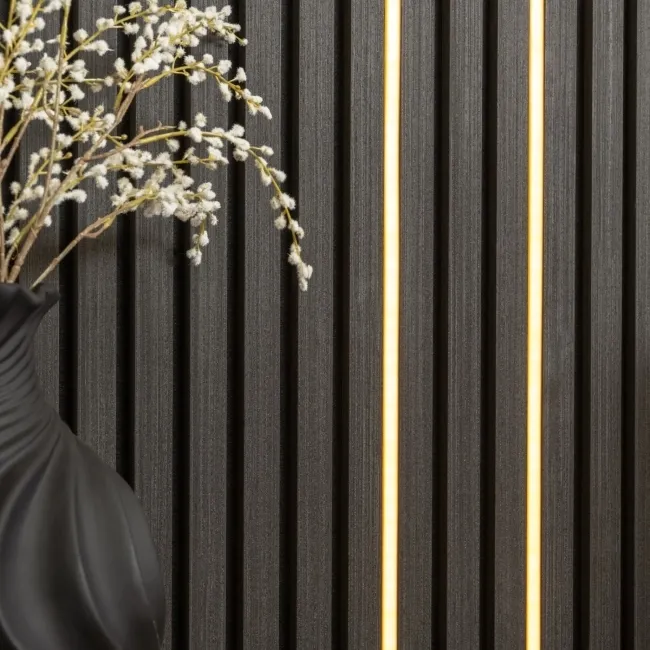 Trepanel Bright® Wall Panel LED Strip Lights With Black Casing - 2.4m Pack of 2