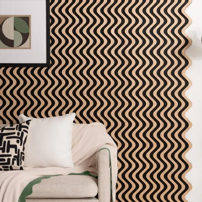 Trepanel® Oak Ripple Wave Acoustic Wood Slat Panels