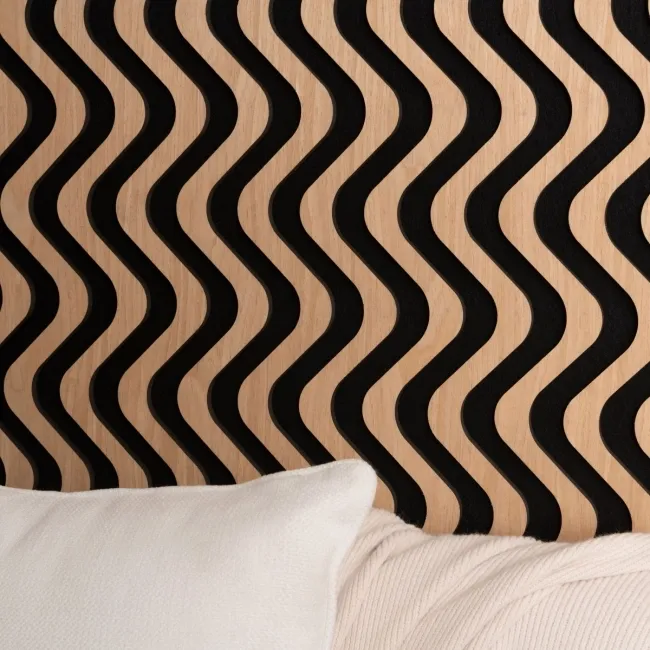 Trepanel® Oak Ripple Wave Acoustic Wood Slat Panels