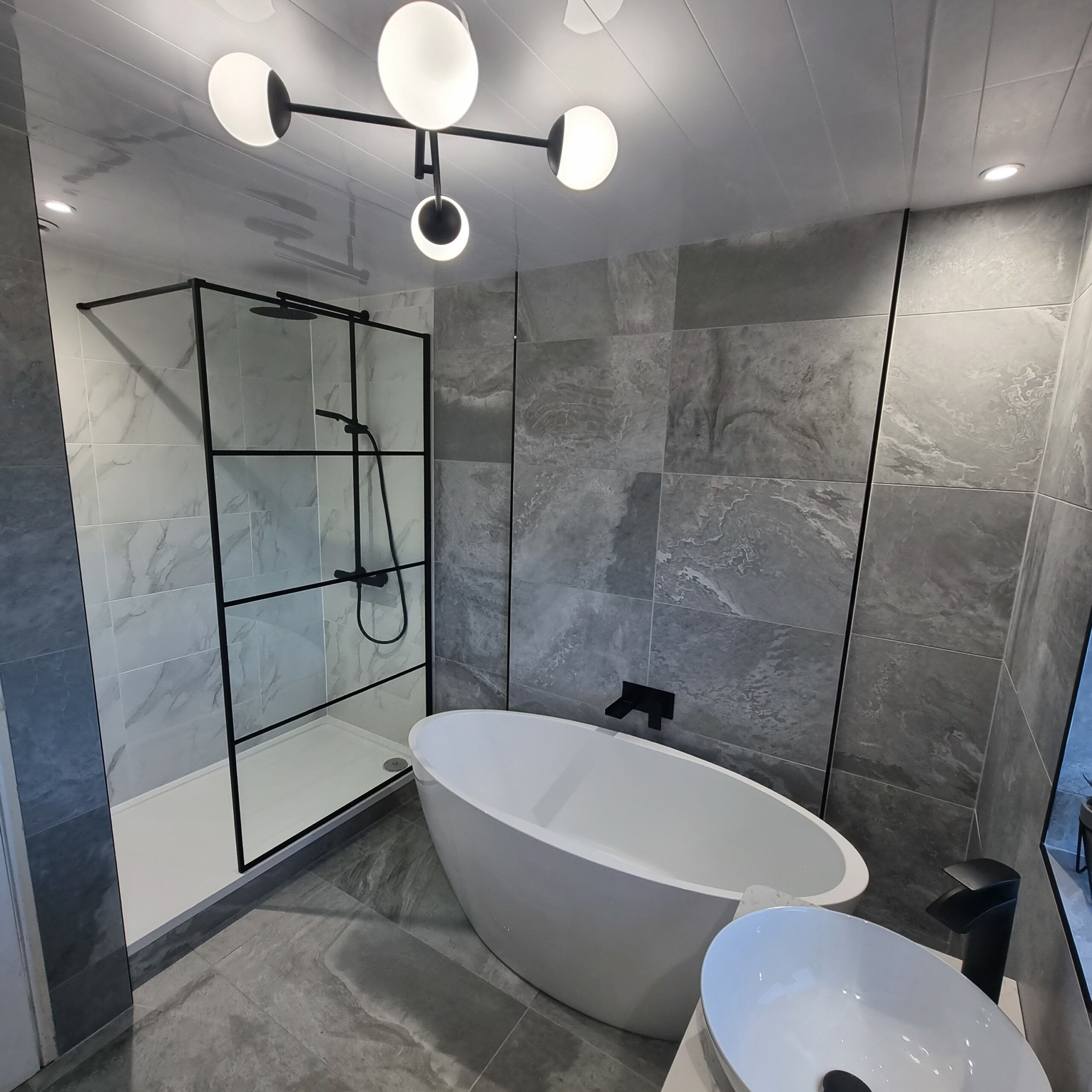 Brendan created his hotel-style bathroom with our products