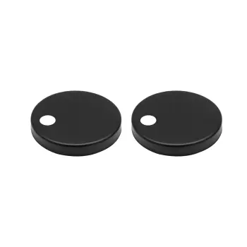 Matt Black Toilet Seat Round Hinge Cover Caps 50.3mm