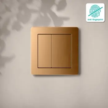 Detroit Brushed Copper Square Push Button for Cable Operated Concealed Cistern