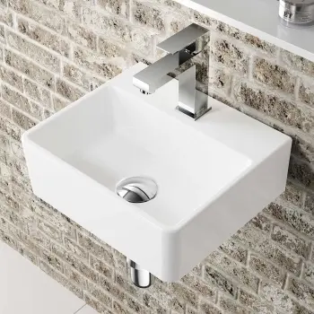 Virginia Square Wall Cloakroom Hung Basin 330mm