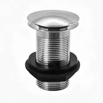 Chrome Click Clack Basin Waste - Unslotted