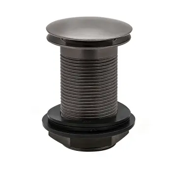 Brushed Gunmetal Click Clack Basin Waste - Unslotted