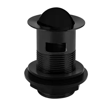 Matt Black Flip Top Basin Waste - Slotted