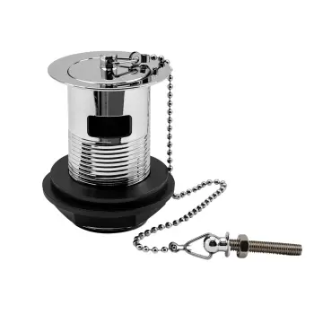 Traditional Chrome Basin Waste with Plug & Ball Chain
