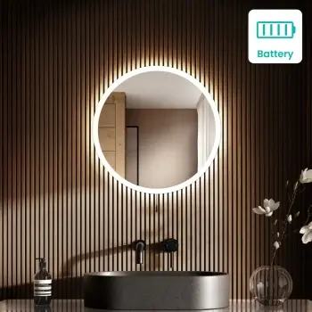 Grace Battery Powered Illuminated LED Mirror 500mm