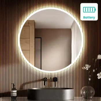 Grace Battery Powered Illuminated LED Mirror 800mm