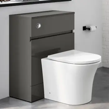 Foster Tungsten Grey Back To Wall Unit and Tucson Toilet