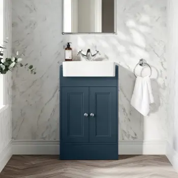 Monaco Navy Blue Basin Vanity 500mm