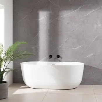 Trepanel Aqua Luxe® Grey Textured Natural Stone Effect Matt SPC XXL Wall Panel