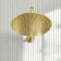 Suir Brushed Brass Shower Head 250mm with Wall Mounted Arm