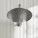 Suir Brushed Gunmetal Shower Head 250mm with Wall Mounted Arm