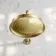 Corrib Premium Brushed Brass Shower Head with Wall Mounted Arm