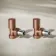 Antique Copper Angled Manual Radiator Valves (Pair) Standard 15mm
