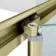 London Brushed Brass 6mm Bifold Shower Enclosure 1000x700mm