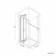 London Brushed Brass 6mm Bifold Shower Enclosure 1000x700mm